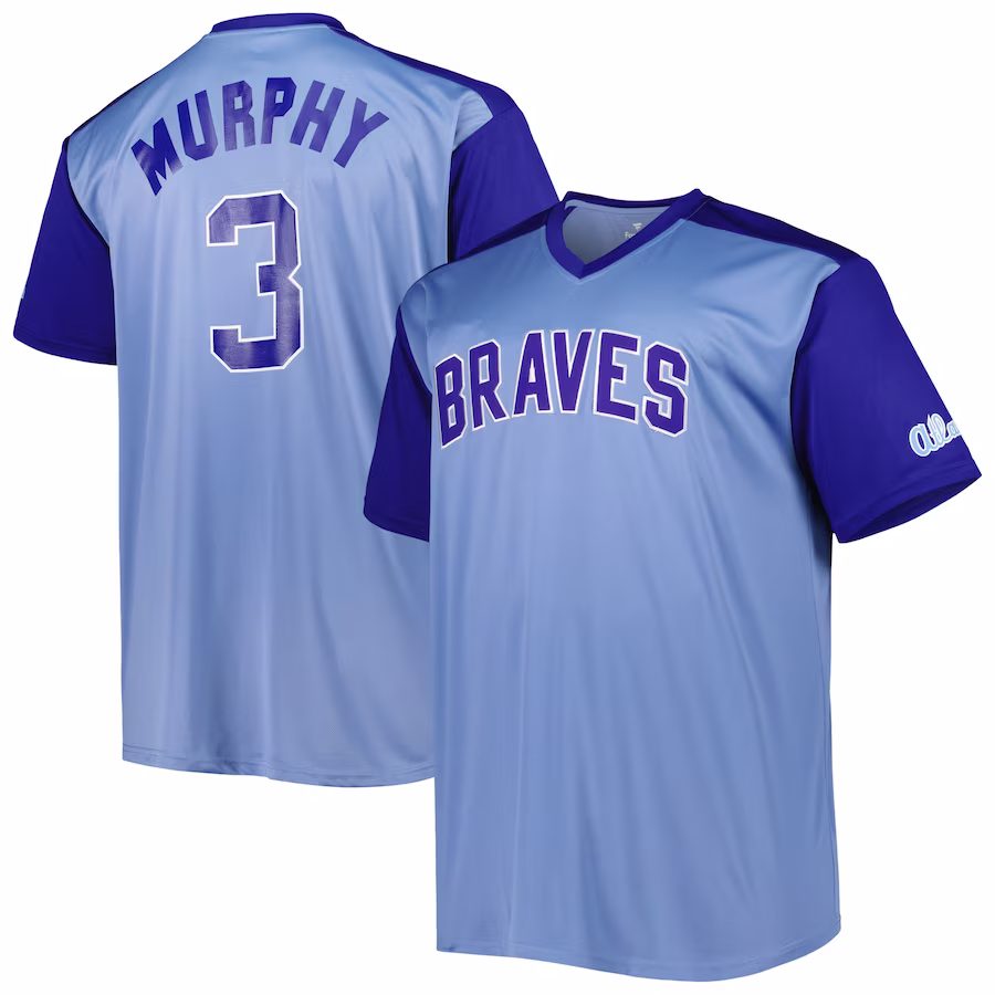 Men's Atlanta Braves Dale Murphy Blue/Royal Cooperstown Collection Replica Player Jersey - Puhuasuan