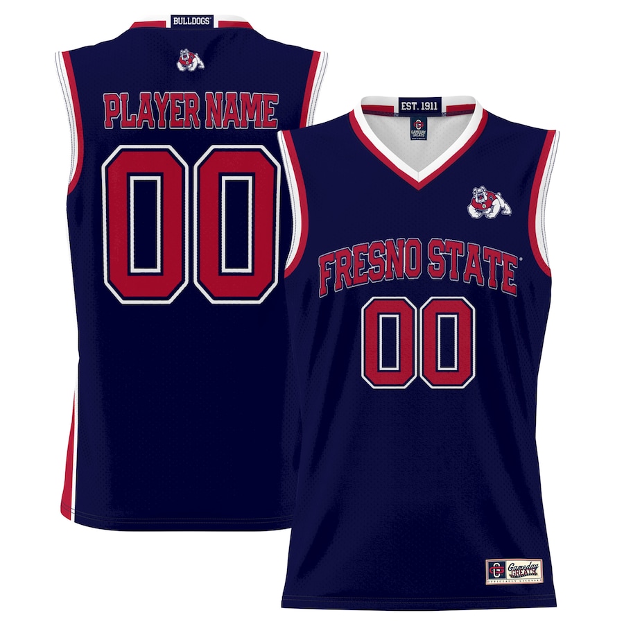 Fresno State Bulldogs GameDay Greats Youth NIL Pick-A-Player Lightweight Basketball Jersey - Navy - Puhuasuan