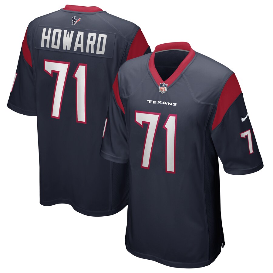 Men's Houston Texans Tytus Howard Nike Navy Game Jersey - Puhuasuan