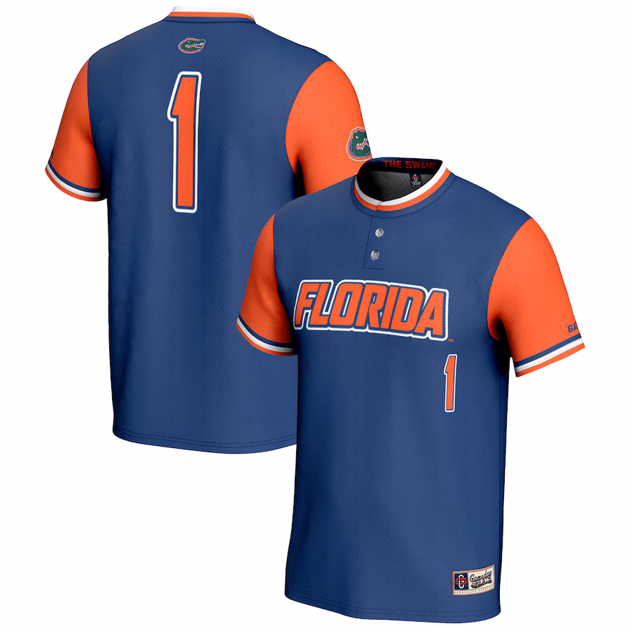 GameDay Greats #1 Royal Florida Gators Lightweight Softball Jersey - Puhuasuan