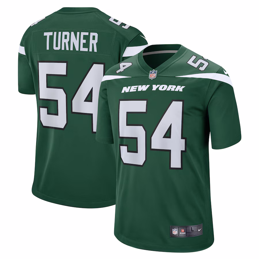 Men's New York Jets Billy Turner Nike Gotham Green  Game Jersey - Puhuasuan