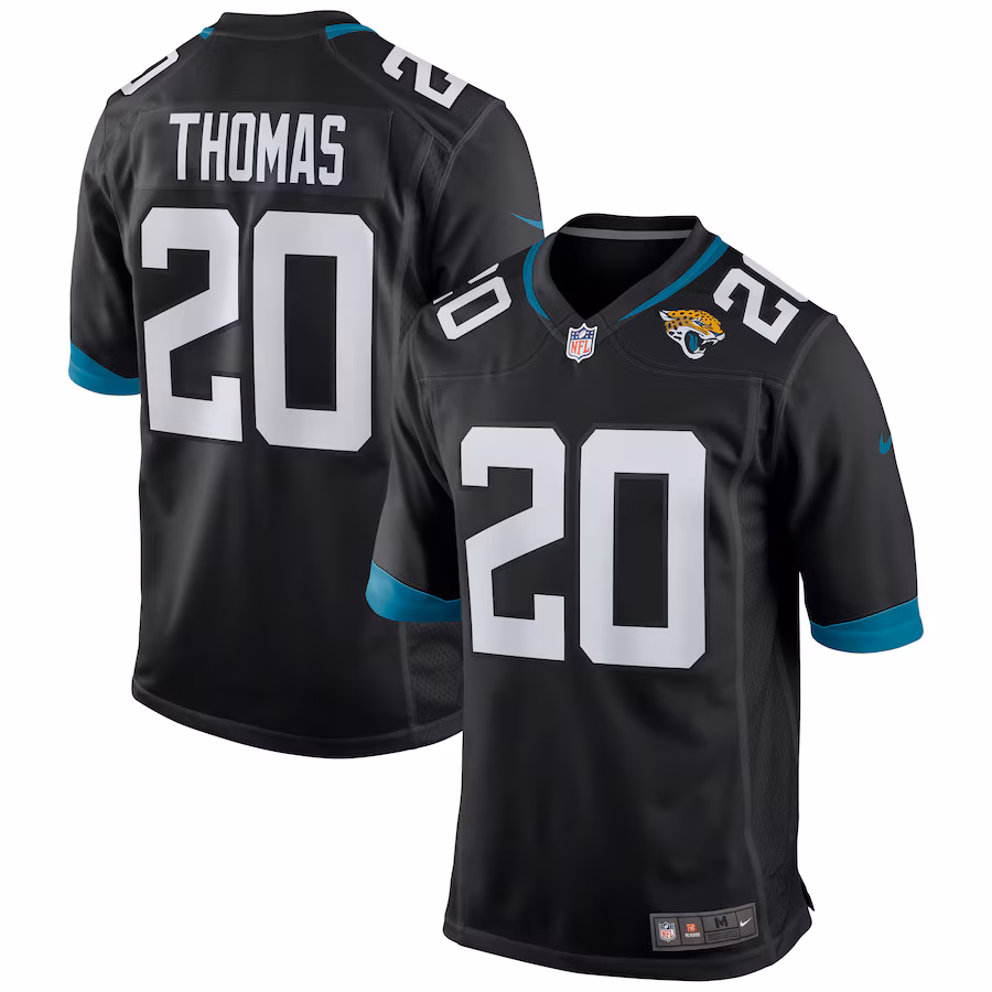 Men's Jacksonville Jaguars Daniel Thomas Nike Black Game Jersey - Puhuasuan