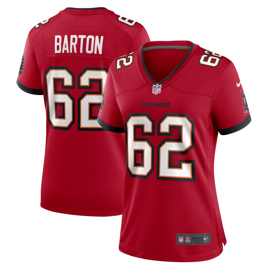 Women's Tampa Bay Buccaneers Graham Barton Nike  Red  Game Jersey - Puhuasuan