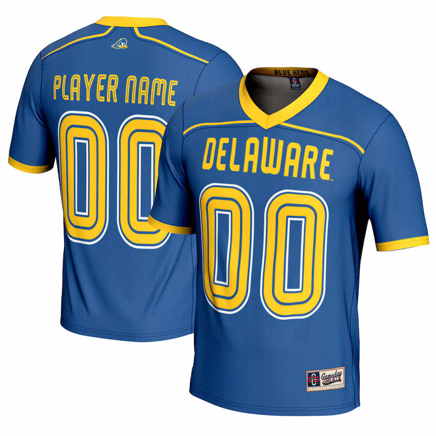 Delaware Fightin' Blue Hens GameDay Greats Unisex NIL Pick-A-Player Men's Lacrosse Lightweight Jersey - Royal - Puhuasuan
