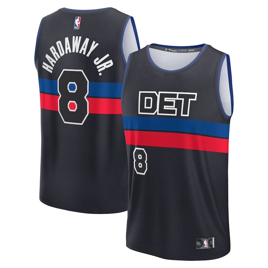 Youth Detroit Pistons Tim Hardaway Jr. Fanatics Black Fast Break Player Jersey - Statement Edition - Puhuasuan