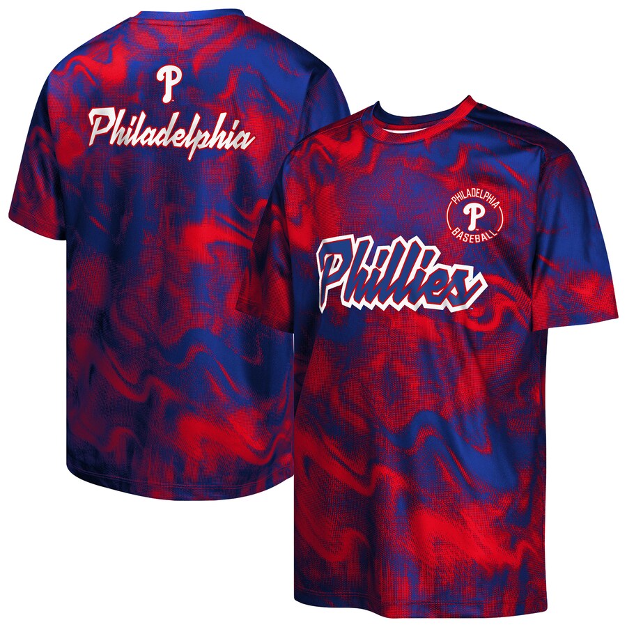 Youth Philadelphia Phillies Red/Royal Pinch Hitter T-Shirt - Puhuasuan