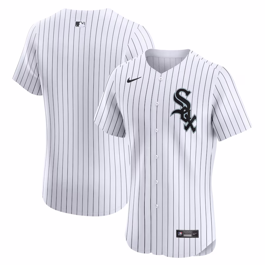 Men's Chicago White Sox Nike White Home Elite Jersey - Puhuasuan