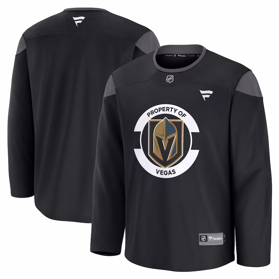 Men's Vegas Golden Knights Fanatics Black Team Practice Jersey - Puhuasuan