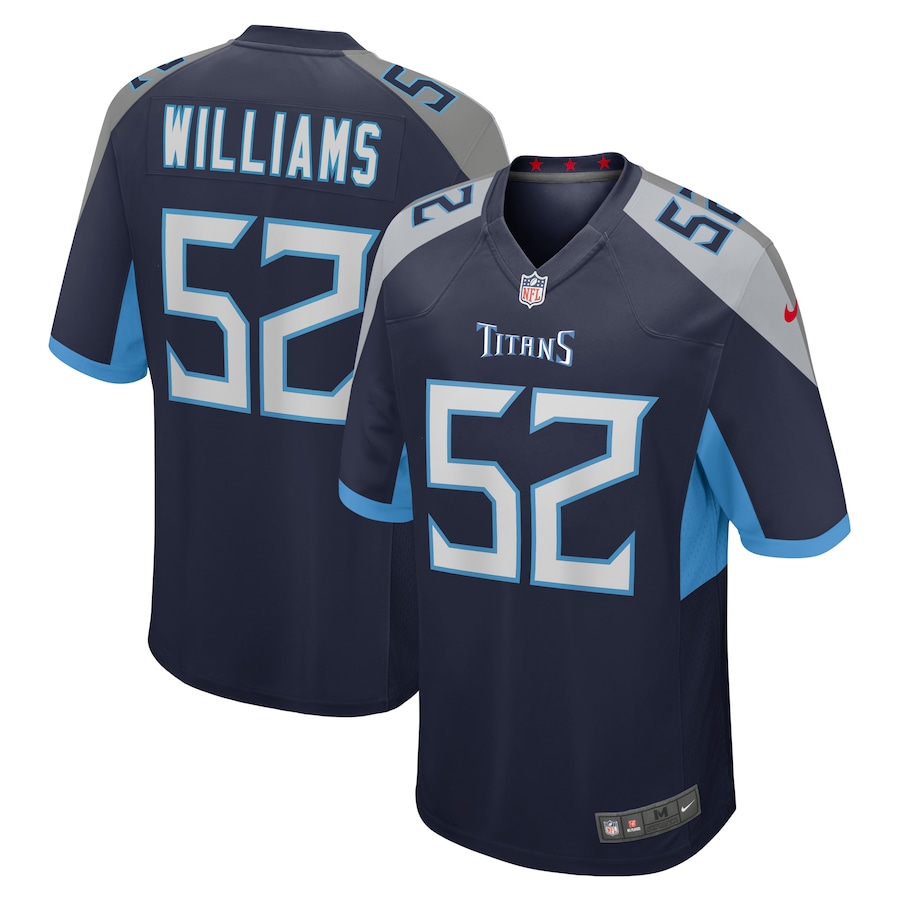 Men's Tennessee Titans James Williams Nike Navy Game Jersey - Puhuasuan