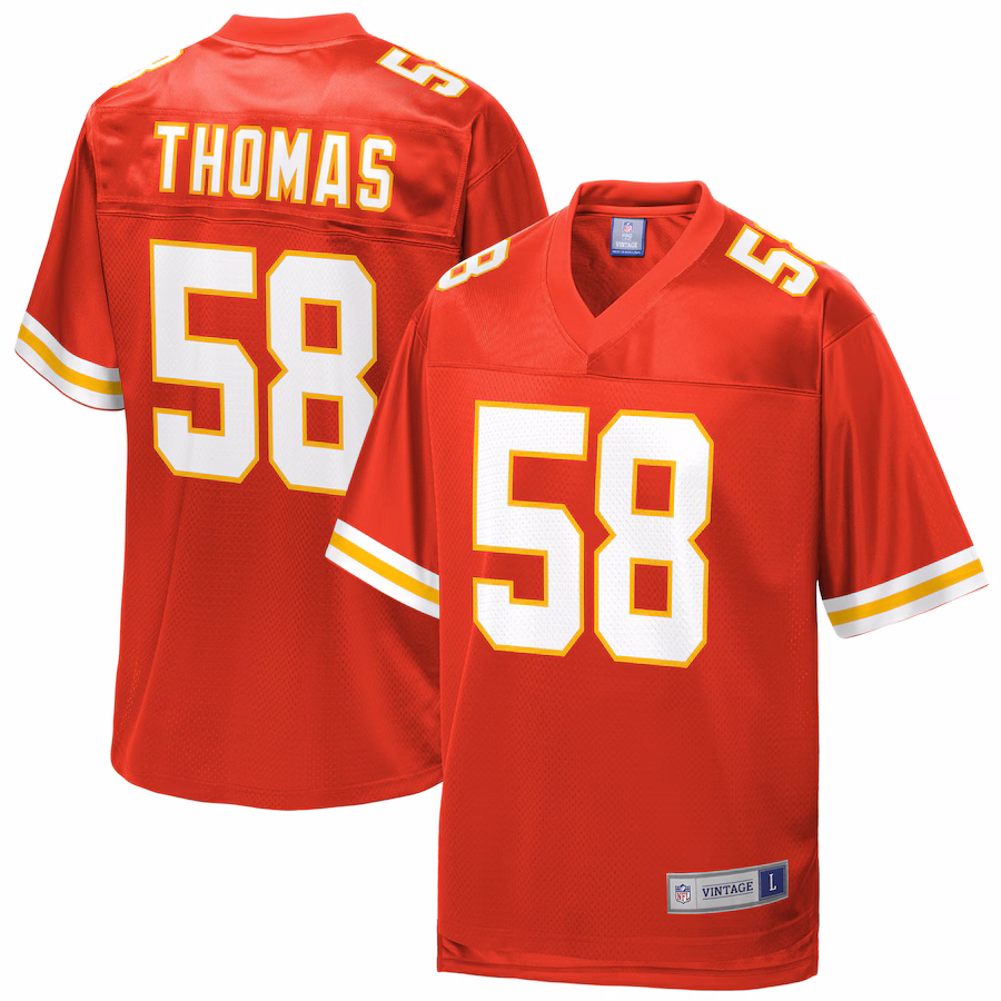 Men's Kansas City Chiefs Derrick Thomas NFL Pro Line Red Retired Player Replica Jersey - Puhuasuan