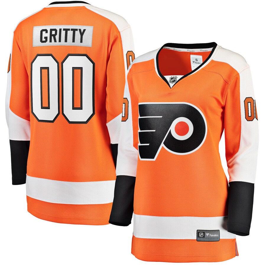 Women's Philadelphia Flyers Gritty Fanatics Branded Orange Breakaway Player Jersey - Puhuasuan