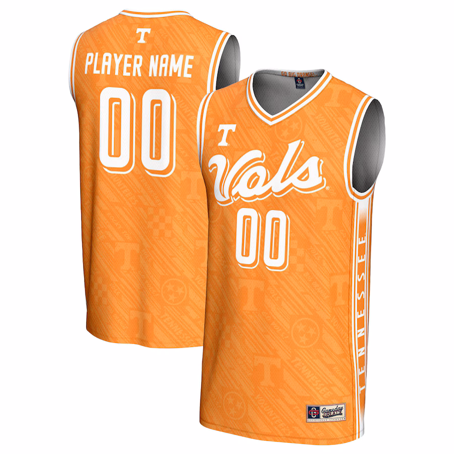 Tennessee Volunteers GameDay Greats Youth NIL Pick-A-Player Men's Basketball Highlight Print Lightweight Jersey - Tennessee Orange - Puhuasuan