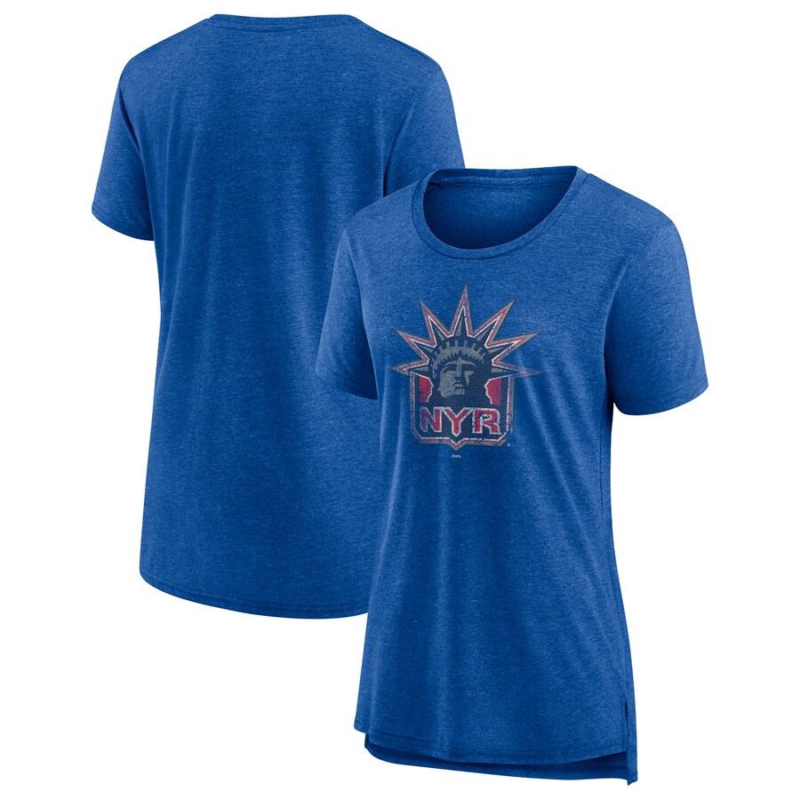 Women's New York Rangers Fanatics Heather Blue Special Edition 2.0 Modern T-Shirt - Puhuasuan