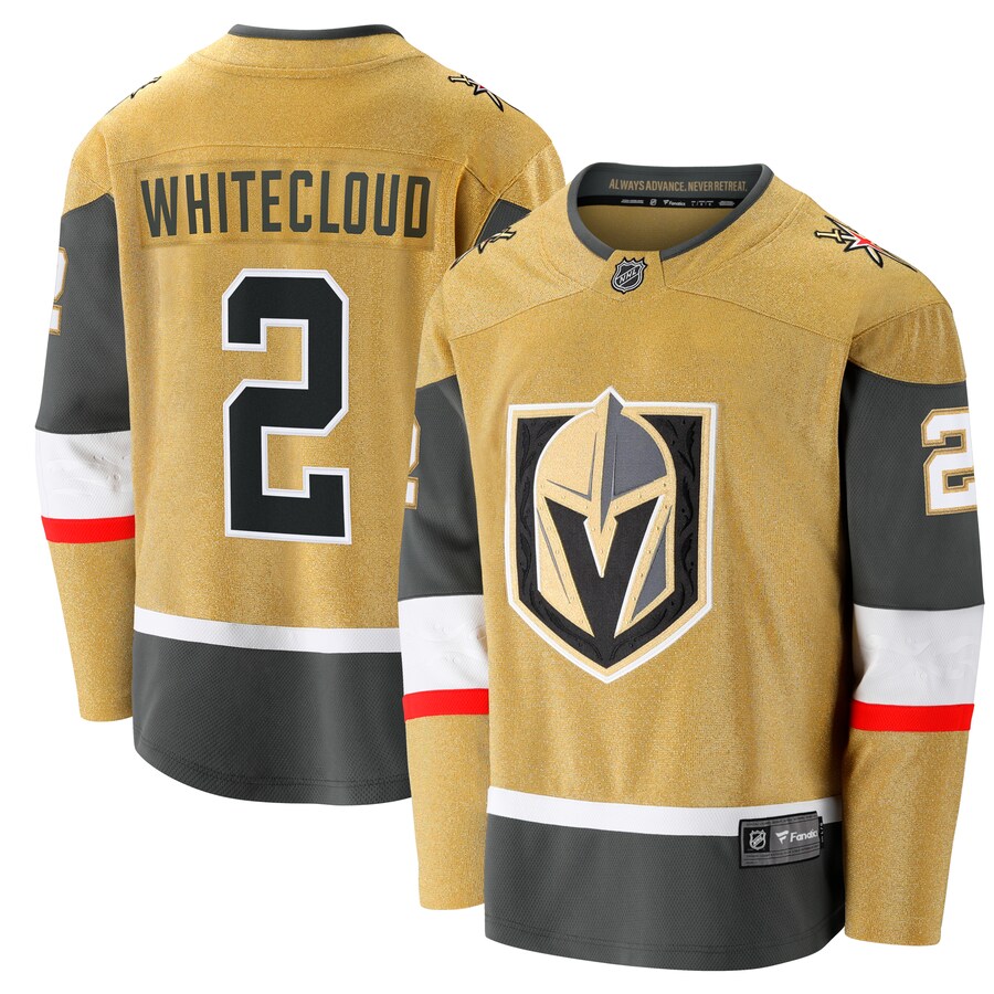 Men's Vegas Golden Knights Zach Whitecloud Fanatics Branded Gold Home Breakaway Jersey - Puhuasuan