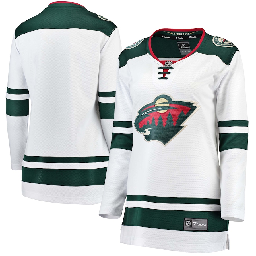 Women's Minnesota Wild Fanatics White Away Breakaway Jersey - Puhuasuan