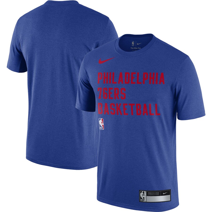 Men's Philadelphia 76ers Nike Royal 2023/24 Sideline Legend Performance Practice T-Shirt - Puhuasuan