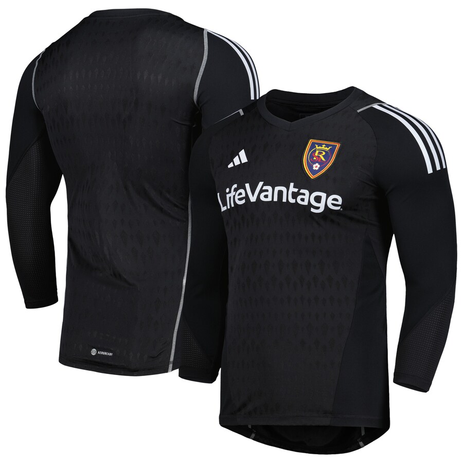 Men's Real Salt Lake adidas Black 2023 Goalkeeper Long Sleeve Replica Jersey - Puhuasuan