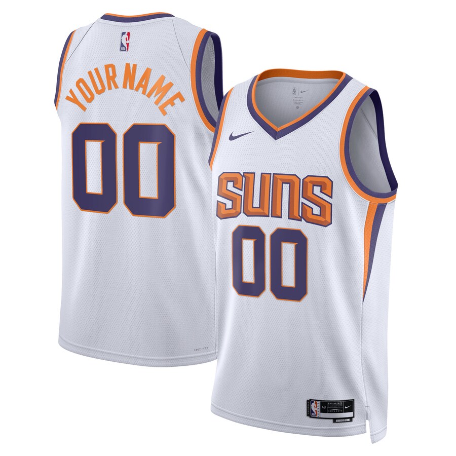 Unisex Phoenix Suns Nike White 2022/23 Swingman Custom Jersey - Association Edition - Puhuasuan