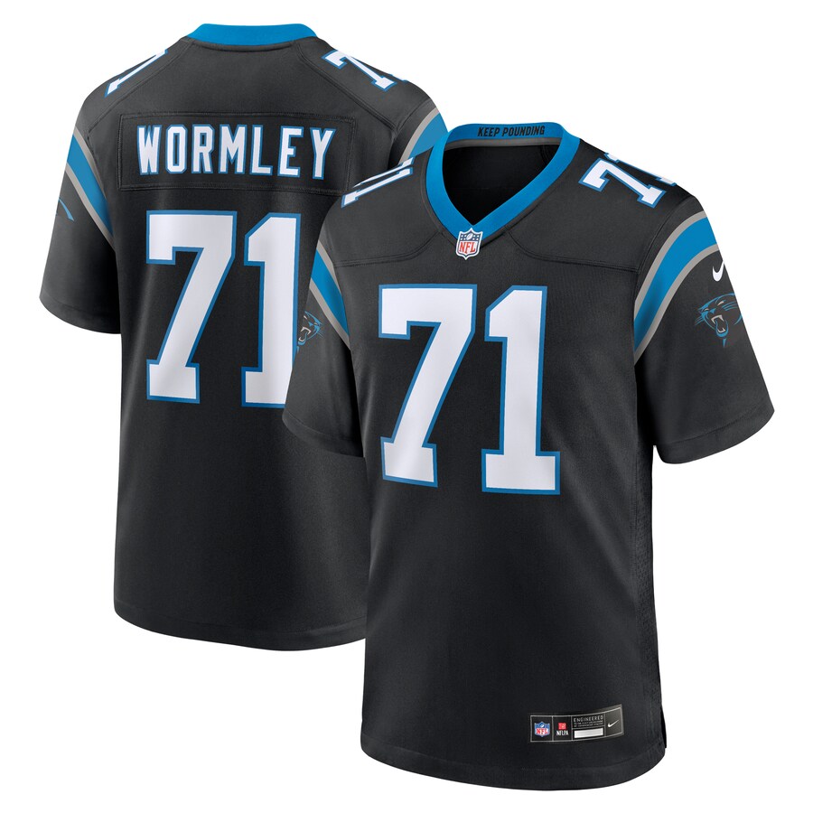 Men's Carolina Panthers Chris Wormley Nike  Black  Game Jersey - Puhuasuan