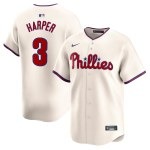 Men's Philadelphia Phillies Bryce Harper Nike Cream 3rd Alternate Limited Player Jersey - Puhuasuan