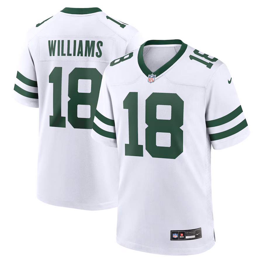 Men's New York Jets Mike Williams Nike Legacy White  Game Player Jersey - Puhuasuan