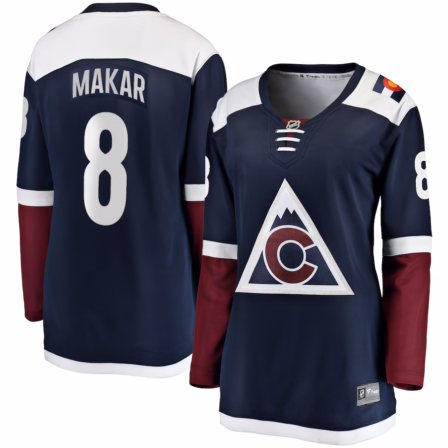 Women's Colorado Avalanche Cale Makar Fanatics Navy Alternate Premier Breakaway Player Jersey - Puhuasuan