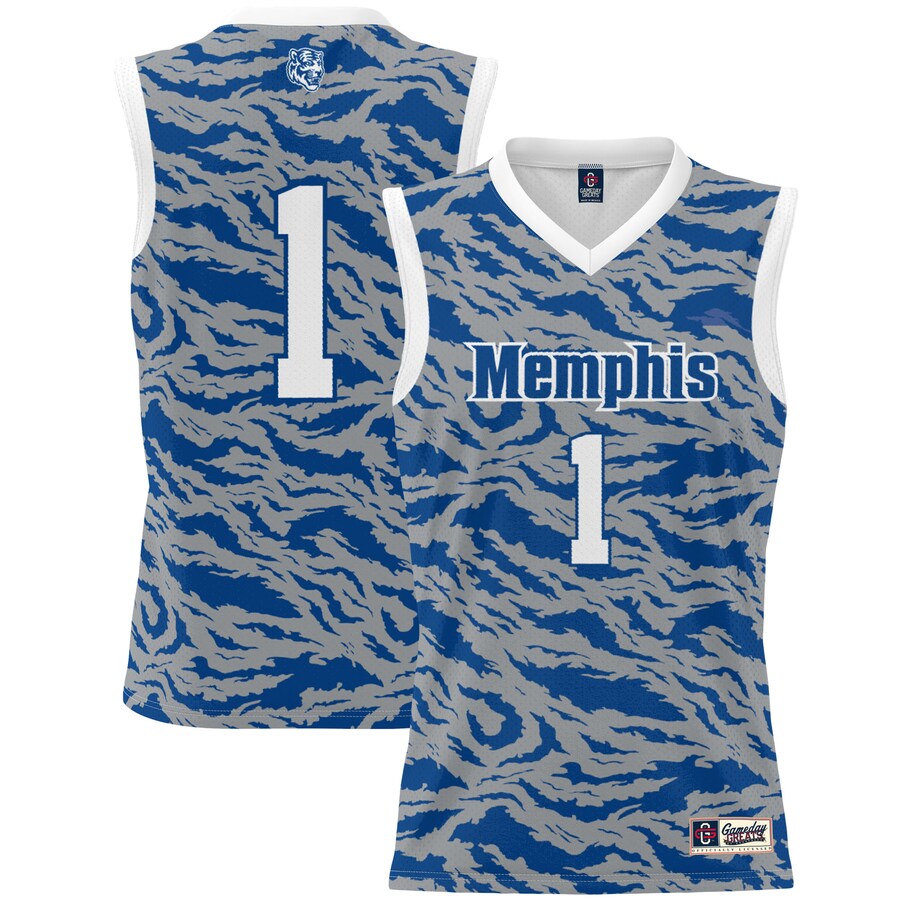 #1 Memphis Tigers GameDay Greats Youth Lightweight Basketball Jersey - Royal - Puhuasuan