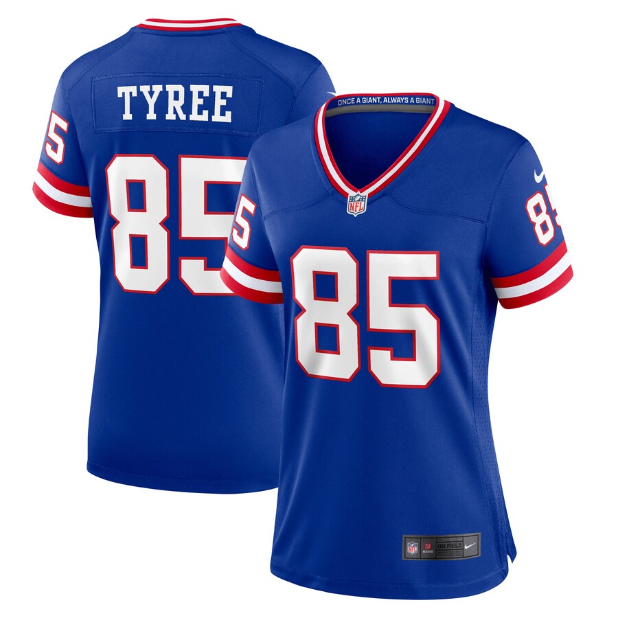 Women's New York Giants David Tyree Nike Royal Classic Retired Player Game Jersey - Puhuasuan