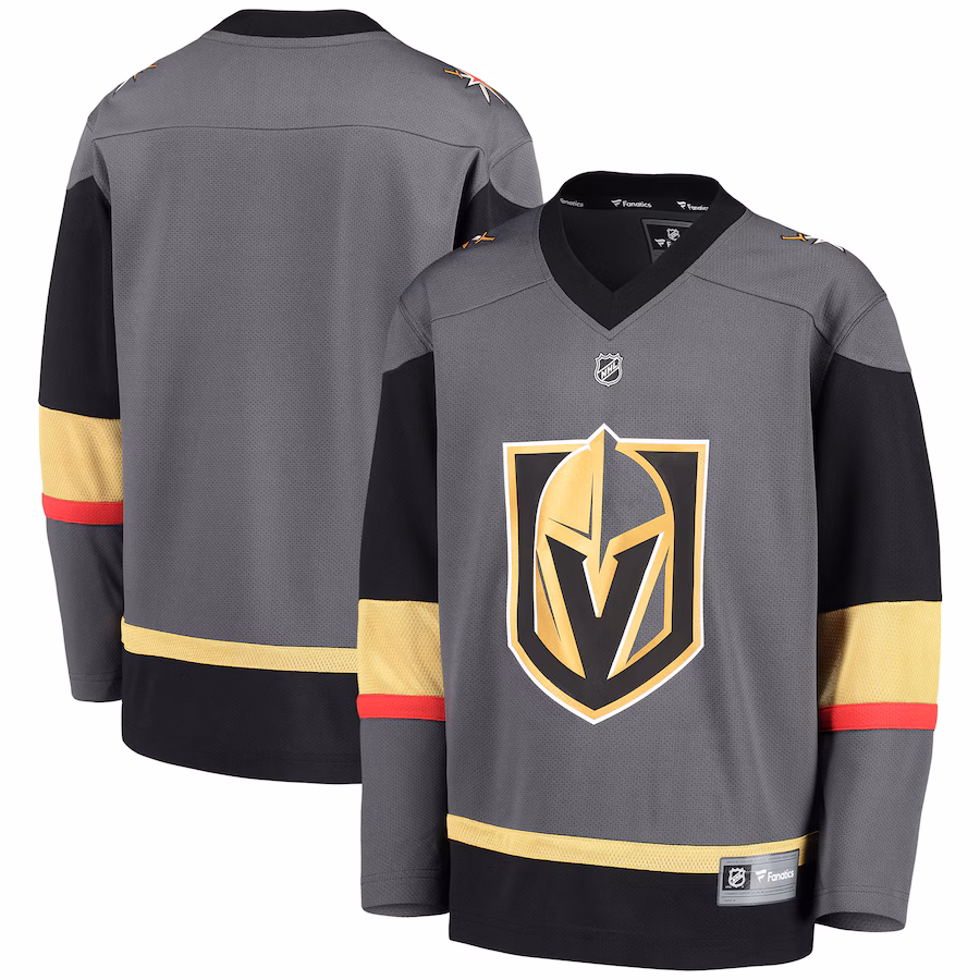 Youth Vegas Golden Knights Fanatics Black Alternate Replica Blank Jersey - Puhuasuan
