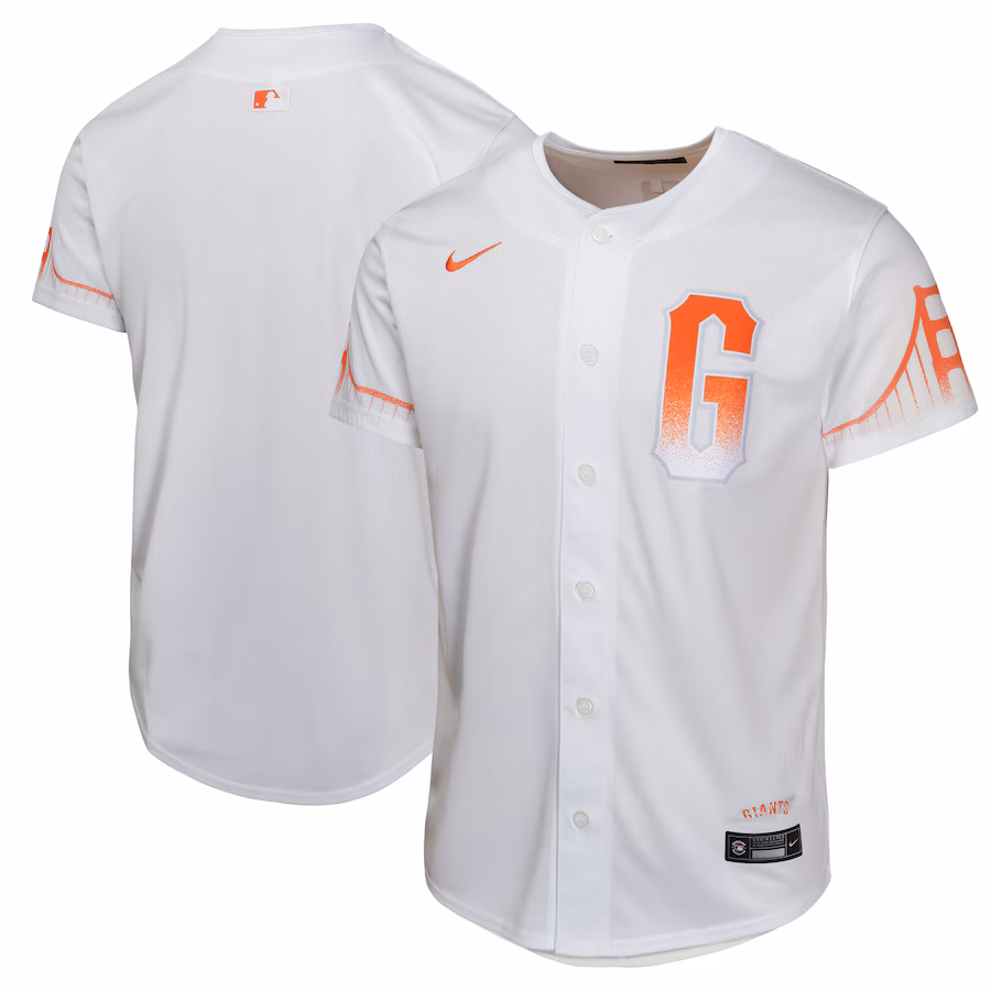 Youth San Francisco Giants  Nike White City Connect Limited Jersey - Puhuasuan