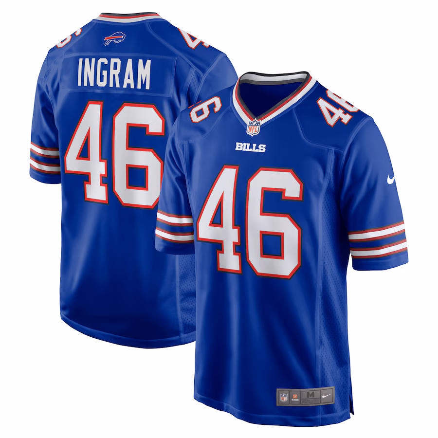 Men's Buffalo Bills Ja'Marcus Ingram Nike Royal Player Game Jersey - Puhuasuan
