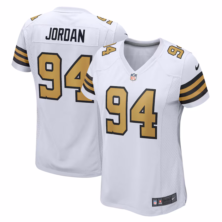 Women's New Orleans Saints Cameron Jordan Nike  White Alternate Game Jersey - Puhuasuan