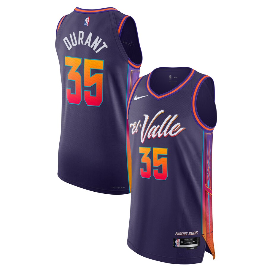 Men's Phoenix Suns Kevin Durant Nike Purple  Authentic Jersey - City Edition - Puhuasuan