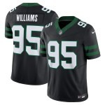 Men's New York Jets Quinnen Williams Nike Legacy Black Alternate Vapor F.U.S.E. Limited Jersey - Puhuasuan