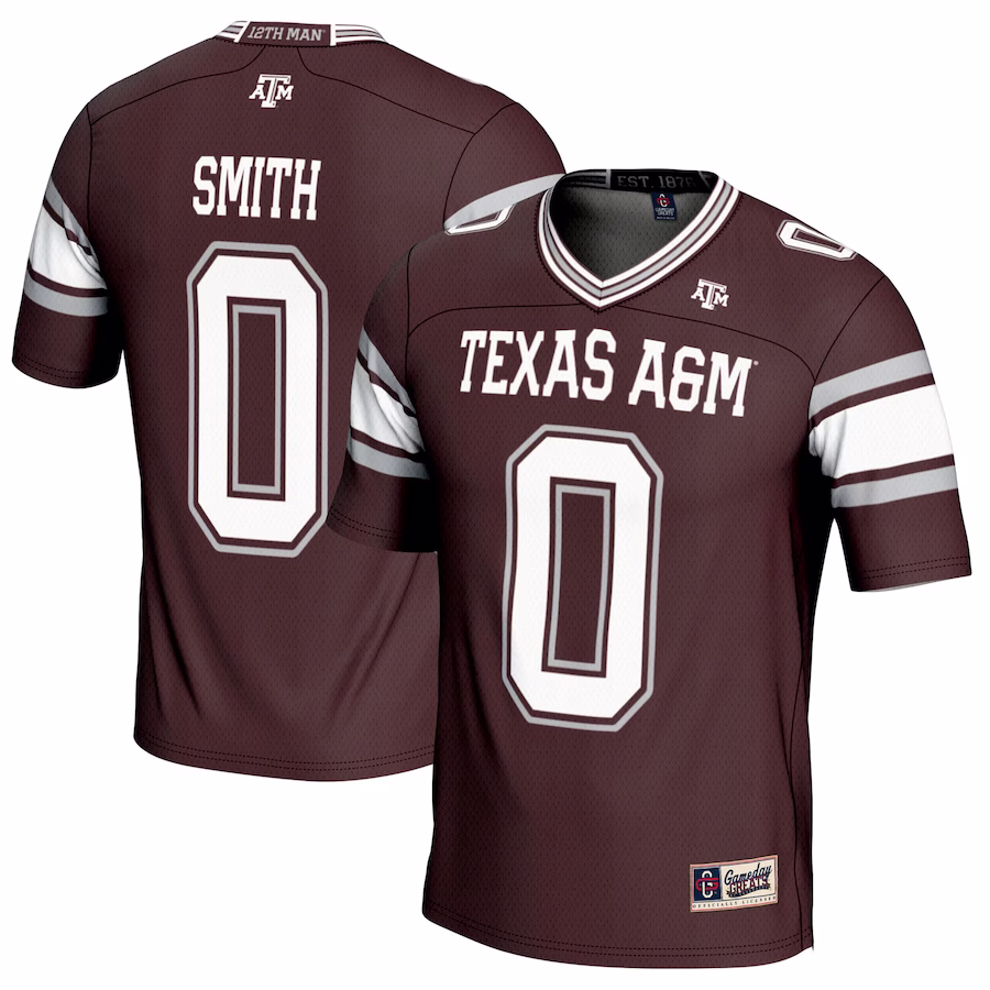 Ainias Smith Texas A&M Aggies GameDay Greats NIL Player Football Jersey - Maroon - Puhuasuan