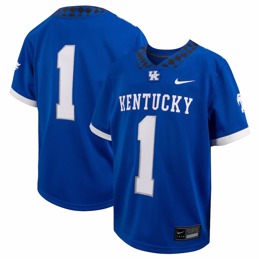 # Kentucky Wildcats Nike Youth Football Game Jersey - Royal - Puhuasuan