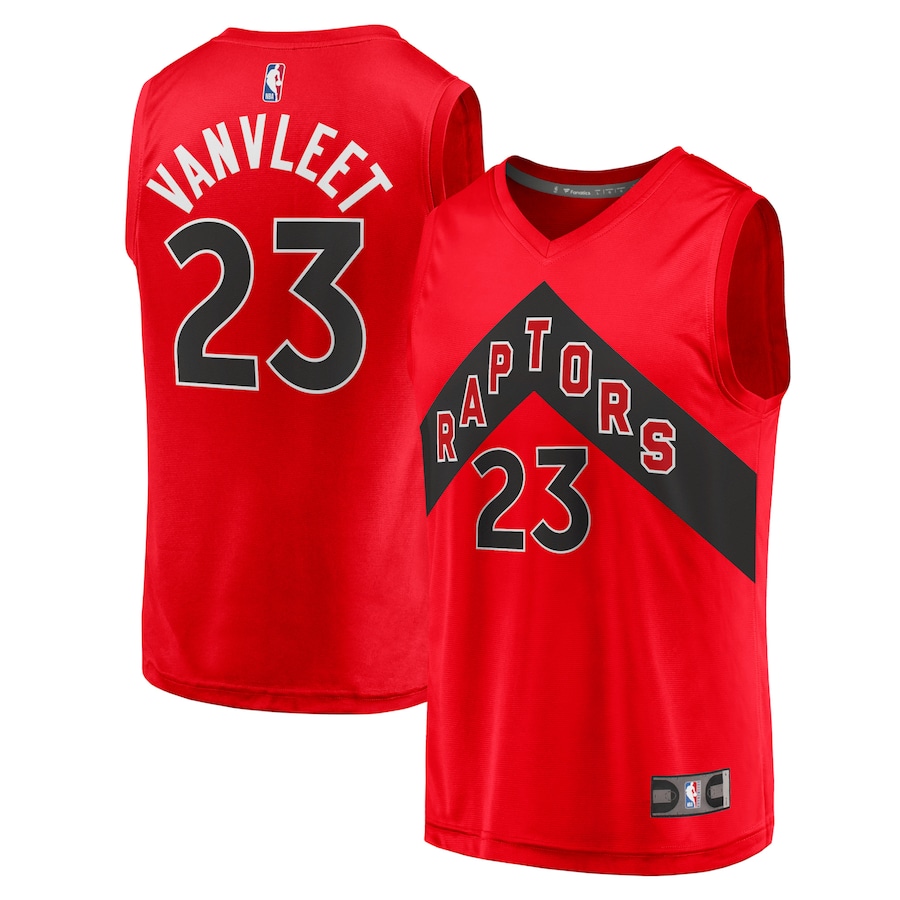 Men's Toronto Raptors Fred VanVleet Fanatics Red Fast Break Replica Jersey - Icon Edition - Puhuasuan