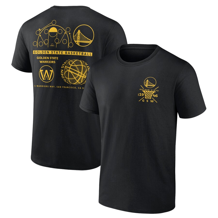 Men's Golden State Warriors  Black Street Collective T-Shirt - Puhuasuan