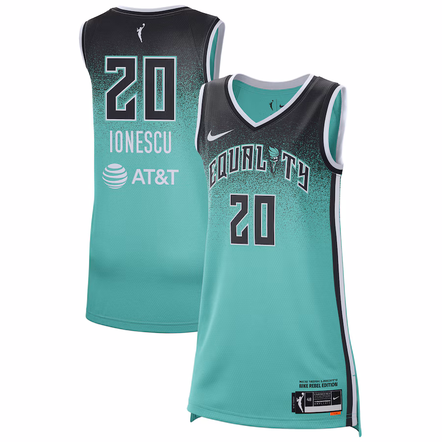 Unisex New York Liberty Sabrina Ionescu Nike Mint Rebel Edition Victory Player Jersey - Puhuasuan