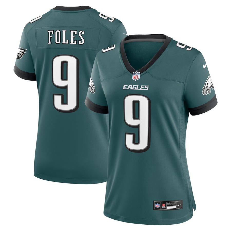 Women's Philadelphia Eagles Nick Foles Nike Midnight Green Team Retired Player Game Jersey - Puhuasuan