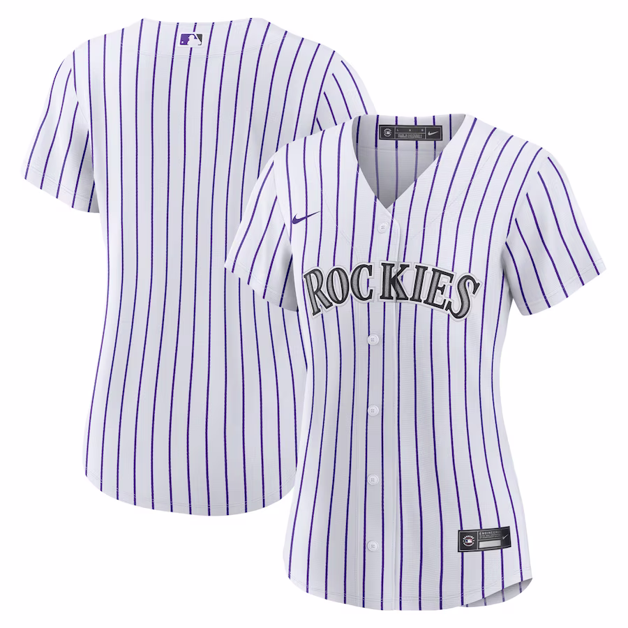Women's Colorado Rockies Nike White Home Blank Replica Jersey - Puhuasuan