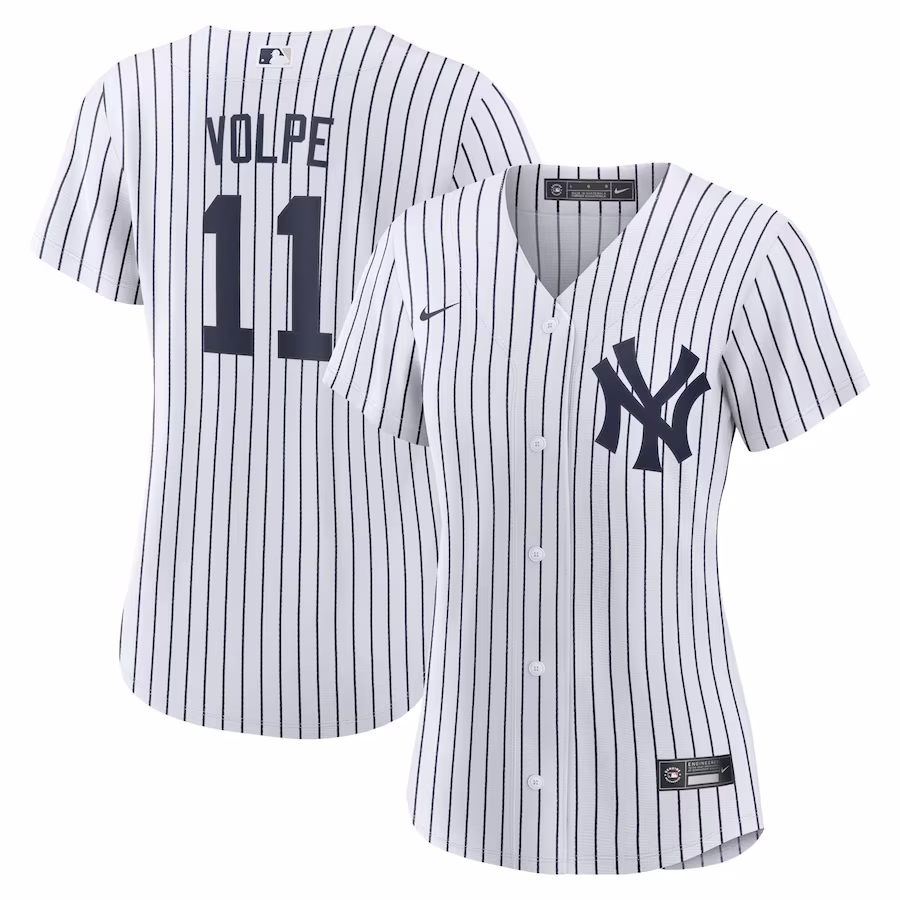 Women's New York Yankees Anthony Volpe Nike White Home Replica Player Jersey - Puhuasuan