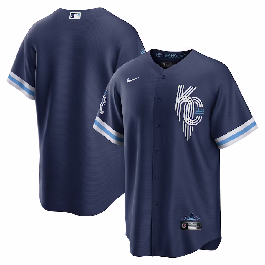 Men's Kansas City Royals Nike Navy City Connect Replica Jersey - Puhuasuan