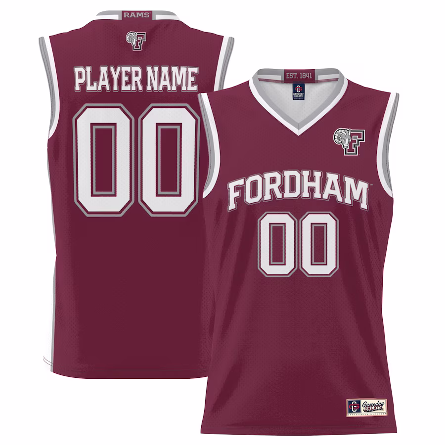 Fordham Rams GameDay Greats Youth NIL Pick-A-Player Lightweight Basketball Jersey - Maroon - Puhuasuan