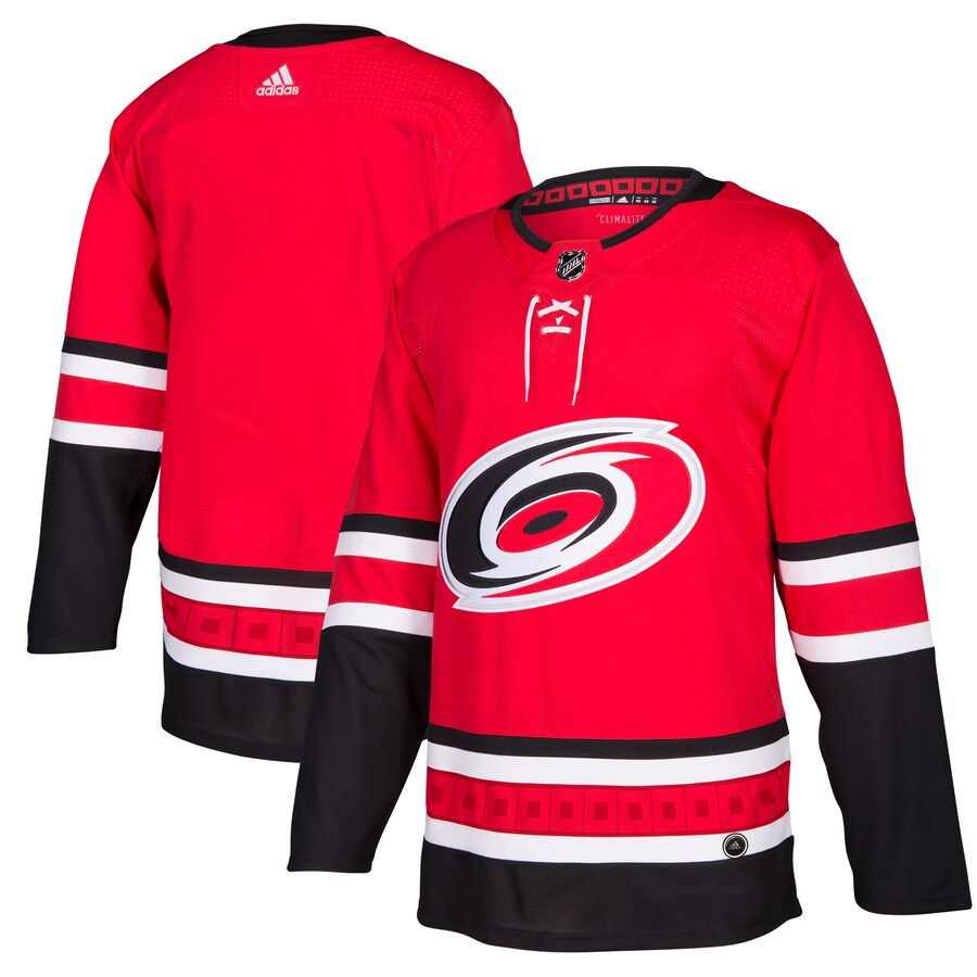 Men's Carolina Hurricanes adidas Red Home Authentic Blank Jersey - Puhuasuan