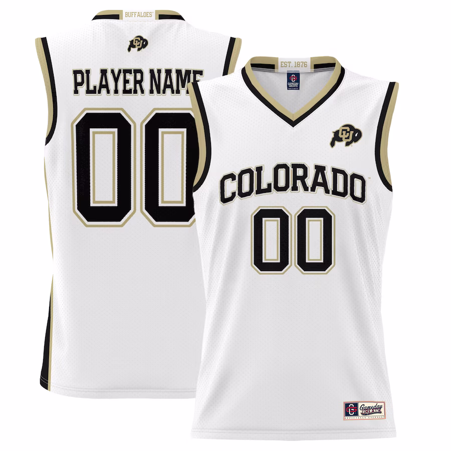 Colorado Buffaloes GameDay Greats Youth NIL Pick-A-Player Lightweight Basketball Jersey - White - Puhuasuan