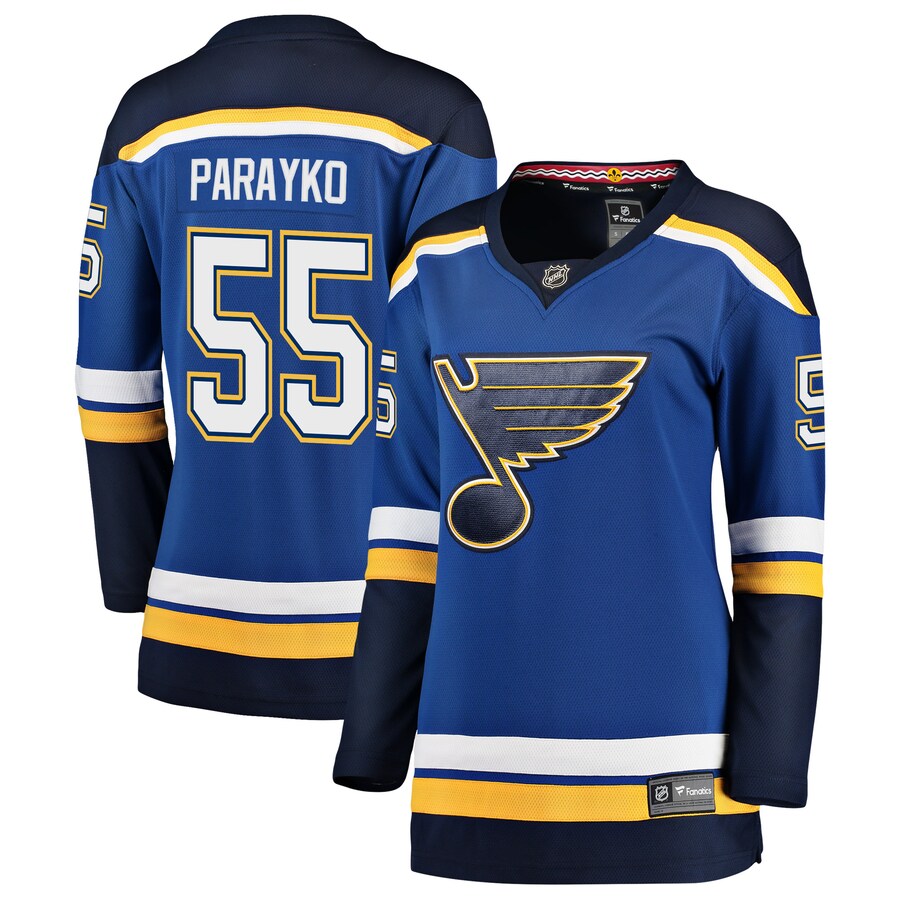 Women's St. Louis Blues Colton Parayko Fanatics Branded Blue Breakaway Player Jersey - Puhuasuan