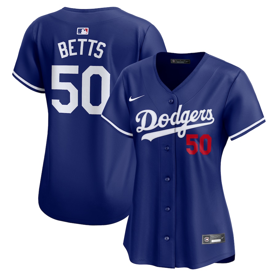 Women's Los Angeles Dodgers Mookie Betts Nike Royal Alternate Limited Player Jersey - Puhuasuan