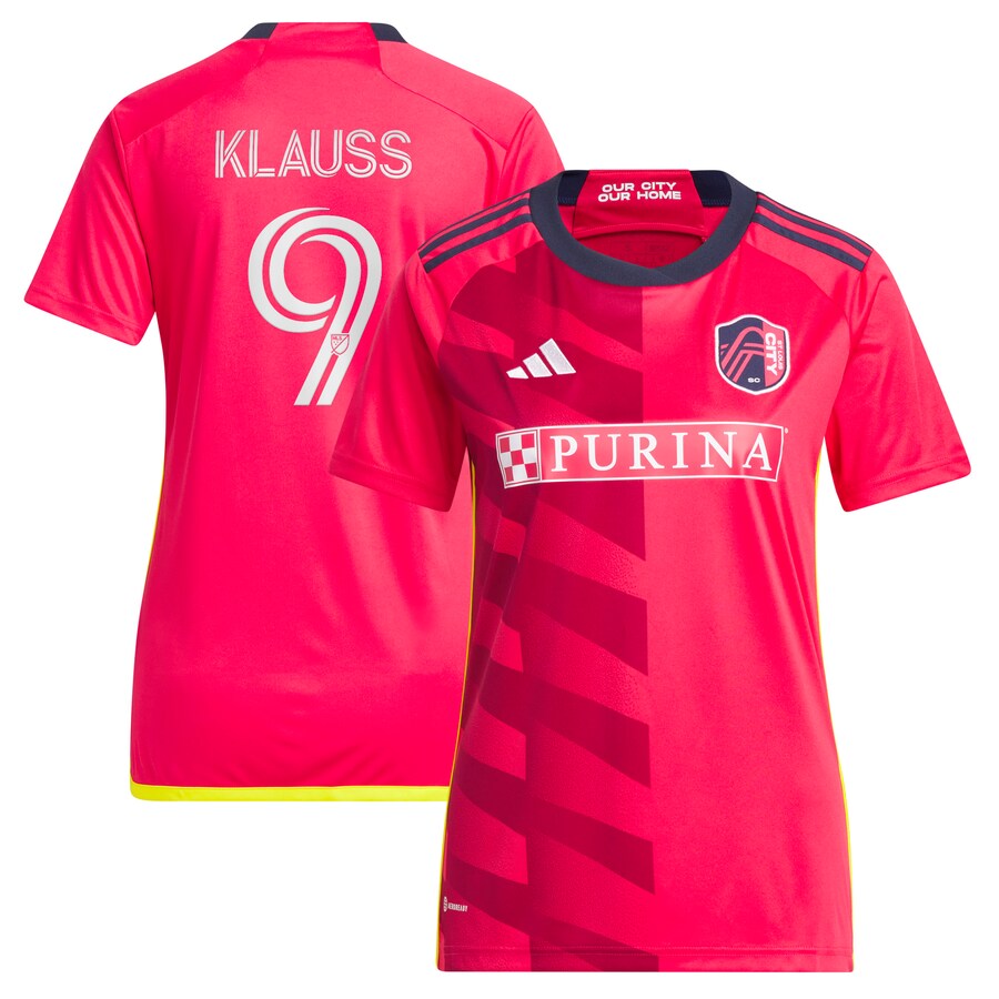 Women's St. Louis City SC Jo?o Klauss adidas Red 2023 CITY Kit Replica Jersey - Puhuasuan