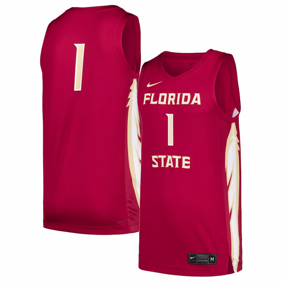 #1 Florida State Seminoles Nike Replica Jersey - Garnet - Puhuasuan